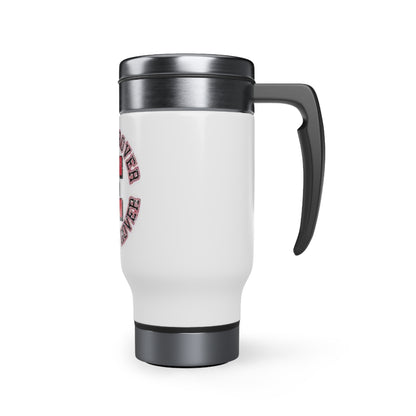 Easton "Once a Rover" Stainless Steel Travel Mug with Handle, 14oz