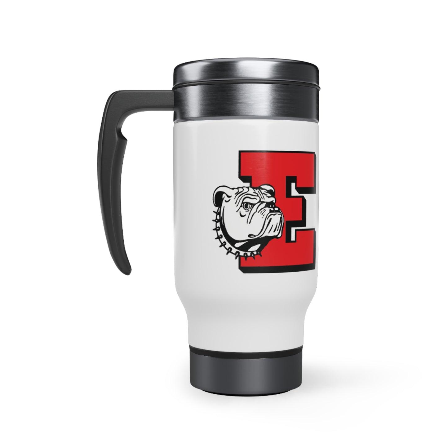 Easton Red Rover Logo Stainless Steel Travel Mug with Handle, 14oz