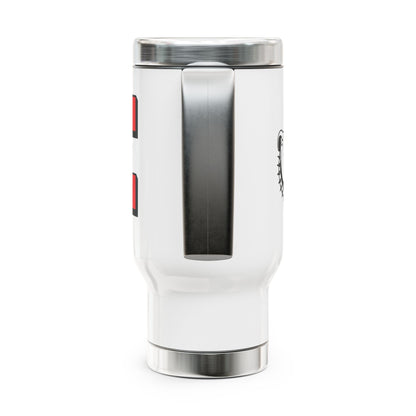 Easton Red Rover Logo Stainless Steel Travel Mug with Handle, 14oz